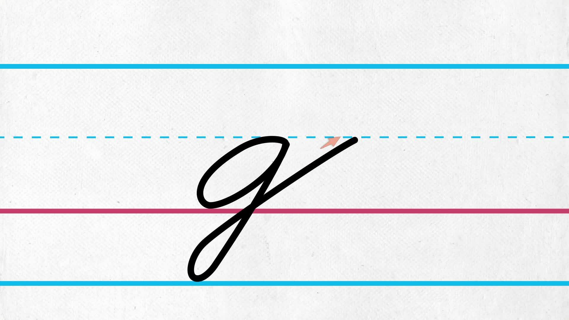 Lowercase Cursive Letter g